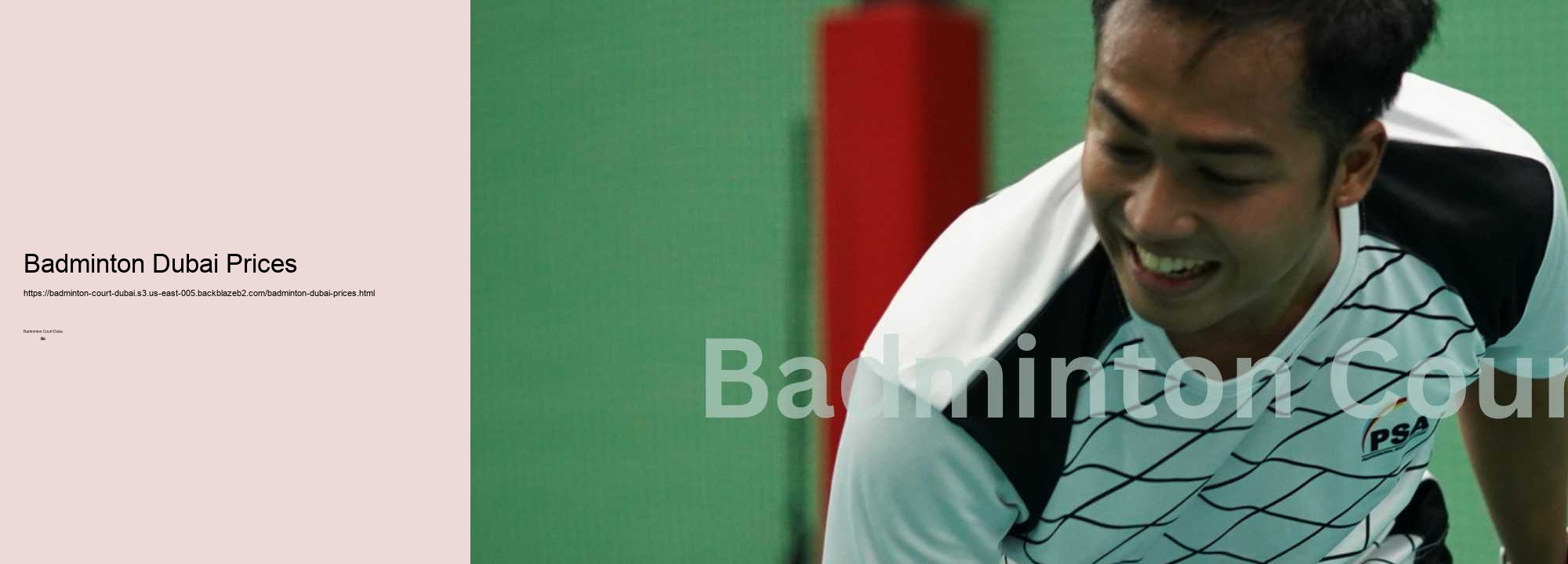 Badminton Dubai Prices