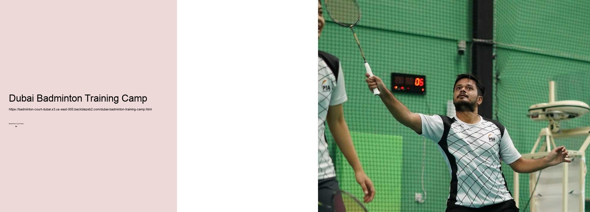 Badminton Coaching and Training Facilities in Dubai